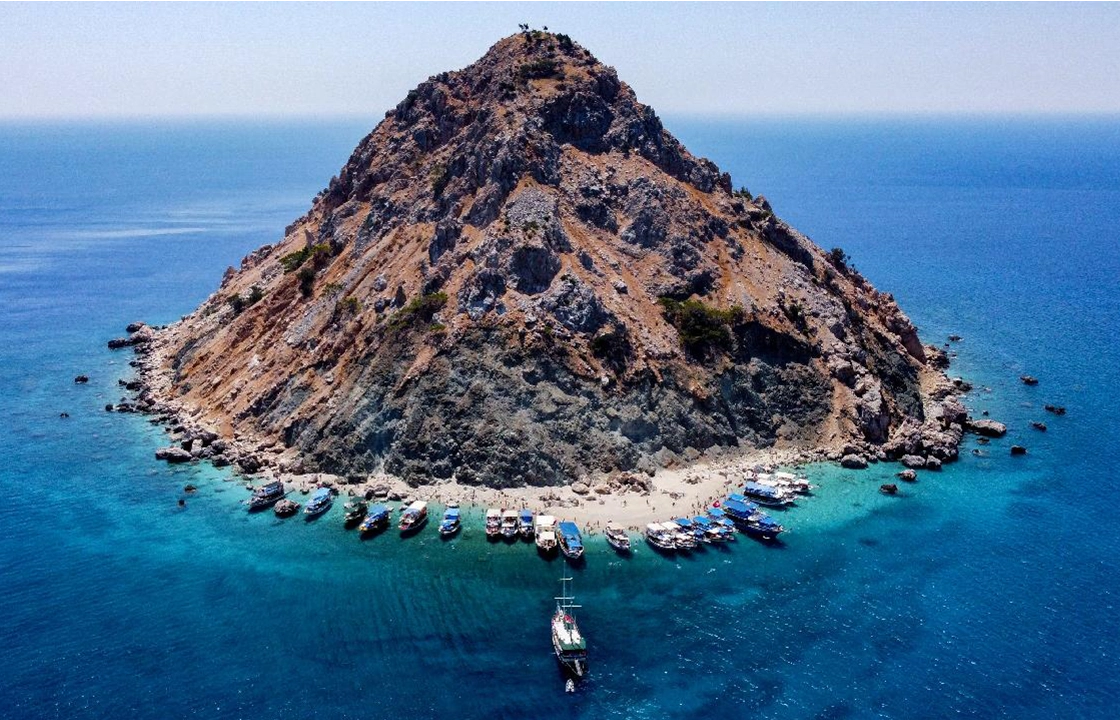 Suluada Island - Kemer yacht tour destination